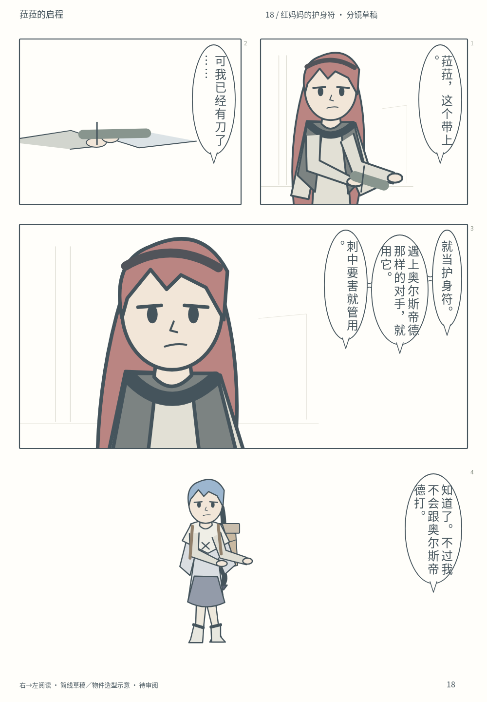 第18页 · 红妈妈的护身符 · 分镜草稿 · 待审阅